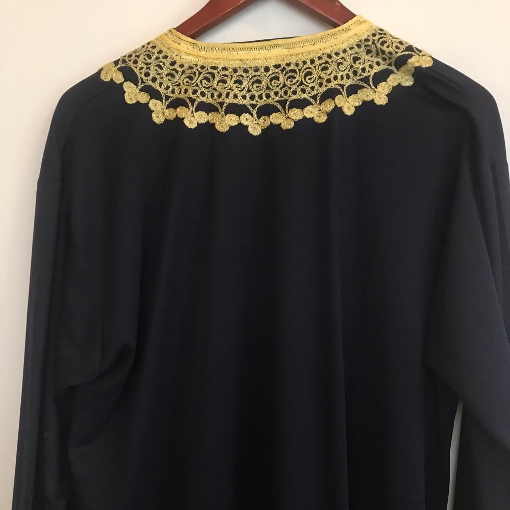 Moroccan Navy x Gold Caftan - Purchased in Morocco - Tunic - Long - Picture 10 of 10